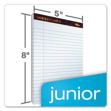 TOPS™ Docket Gold Ruled Perforated Pads, Narrow Rule, 50 White 5 X 8 Sheets, 12-pack freeshipping - TVN Wholesale